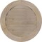 Ekena Millwork Round Gable Vent Unfinished, Non-Functional, Pine Gable Vent w/ Decorative Face Frame, 22"W x 22"H GVWRO22X2202SDUPI - alternate 3